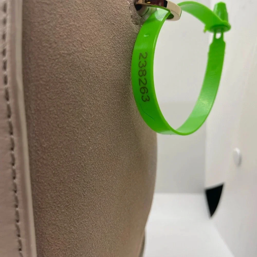 KS238263 Kate Spade Parker Street Allena Tan Leather Suede Satchel - Picture 8 of 8